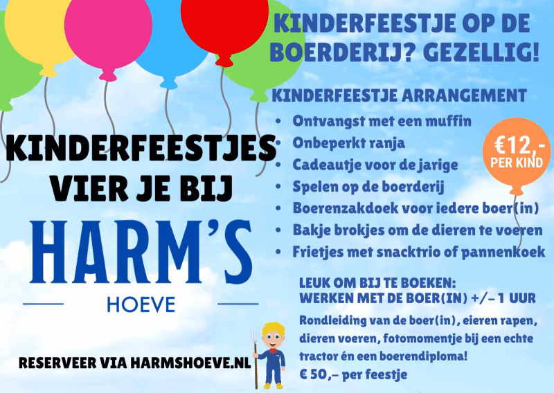 kinderfeestjes vier je bij