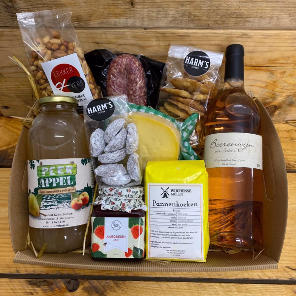 Bakkie vol lekkers Boerenwijn - € 46,95 (ook mogelijk met 2x speciaal biertje