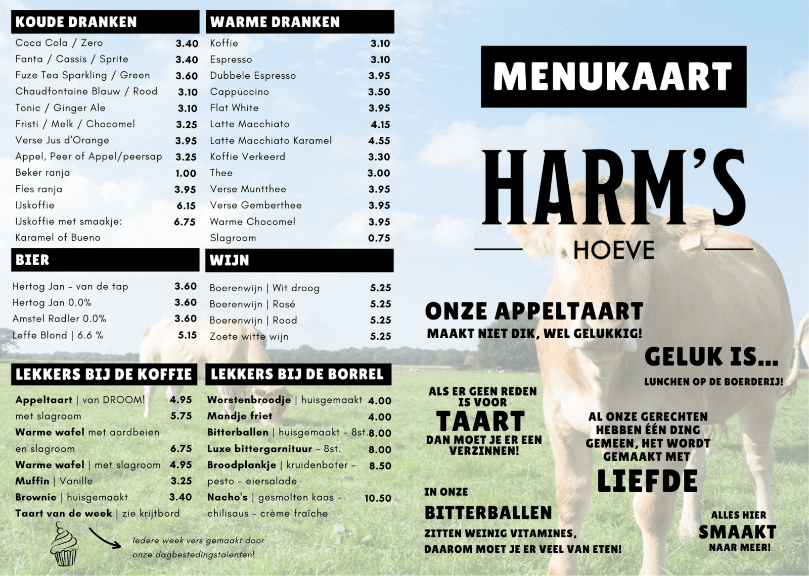 Menukaart